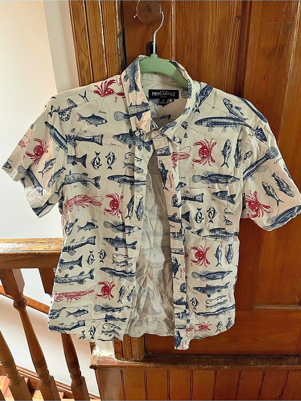 J.Crew Mercantile Flex Short Sleeve Animal Print Shirt Size Small